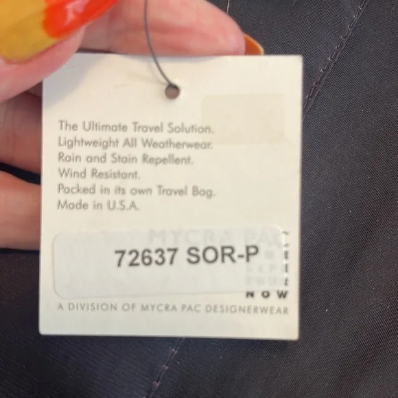 Mycra PAC reversible raincoat and bag - Picture 6 of 9